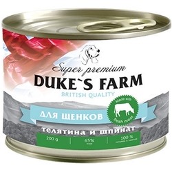 Dukes Farm Puppu Canned Veal/Spinach 0.2 kg