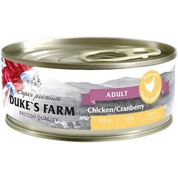 Dukes Farm Canned Adult Chicken/Cranberry 0.1 kg