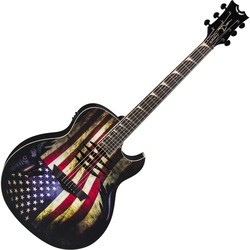Dean Guitars Mako Dave Mustaine A/E USA Flag