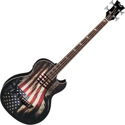 Dean Guitars Mako Bass Dave Mustaine A/E USA Flag
