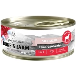 Dukes Farm Canned Sterilized Lamb/Cowberries 0.1 kg