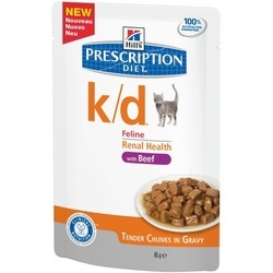 Hills PD Feline k/d Beef Pouch 0.085 kg