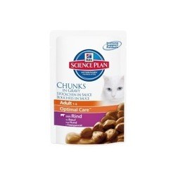 Hills SP Feline Adult Optimal Care Beef Pouch 0.085 kg
