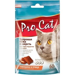Pro Cat Crunchy Pillows Skin/Coat Beef/Poultry 0.06 kg
