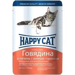 Happy Cat Adult Pouch Beef/Liver/Peas 0.1 kg
