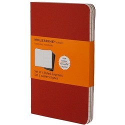 Moleskine Set of 3 Ruled Cahier Journals Large Red