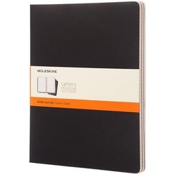 Moleskine Set of 3 Ruled Cahier Journals XXL Black