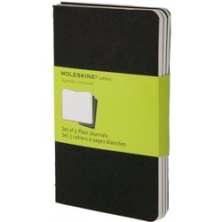 Moleskine Set of 3 Plain Cahier Journals Pocket Black