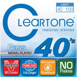 Cleartone Nickel-Plated Light Bass 40-100